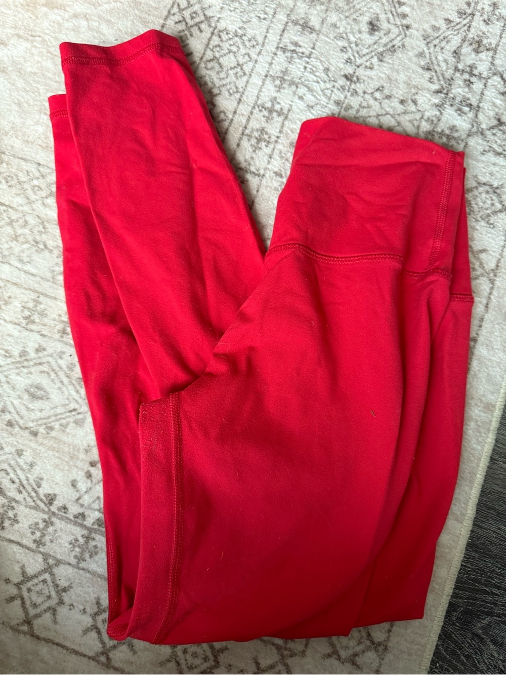 ZYIA Red High-Rise Leggings